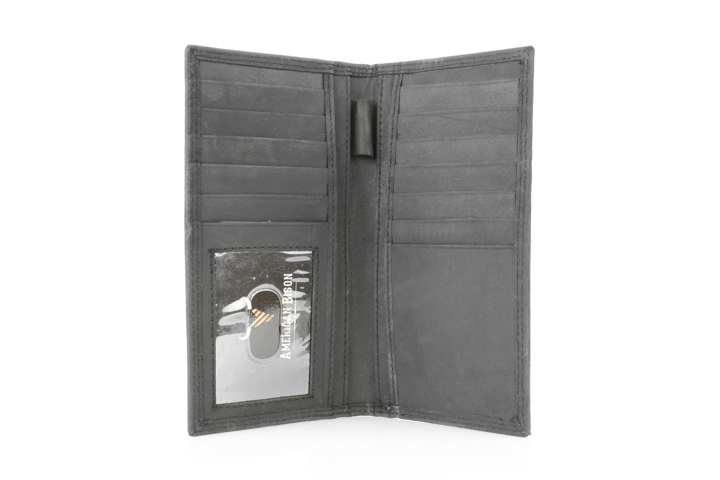 Rodeo Wallet with Flag & Bison Skull