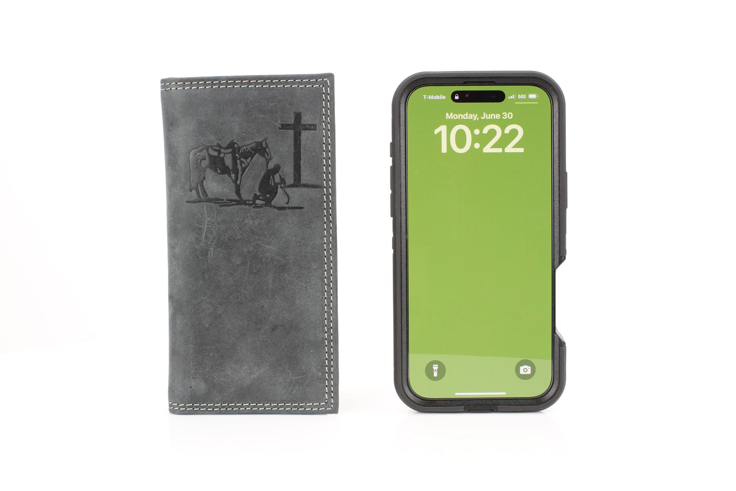 Men’s Rodeo Wallet with Cowboy Emboss