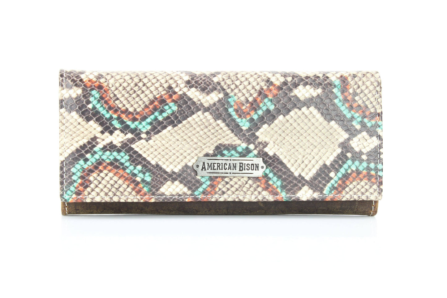 Women’s Wallet with Snake Skin Flap