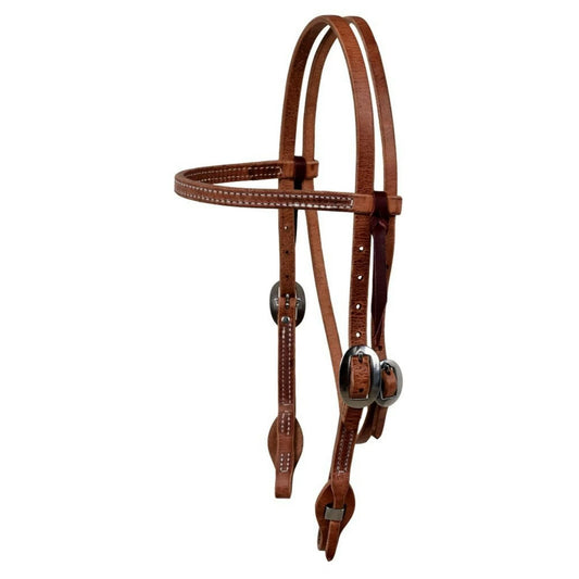 Berlin Leather Stainless Steel Quick Change Regular Browband Headstall
