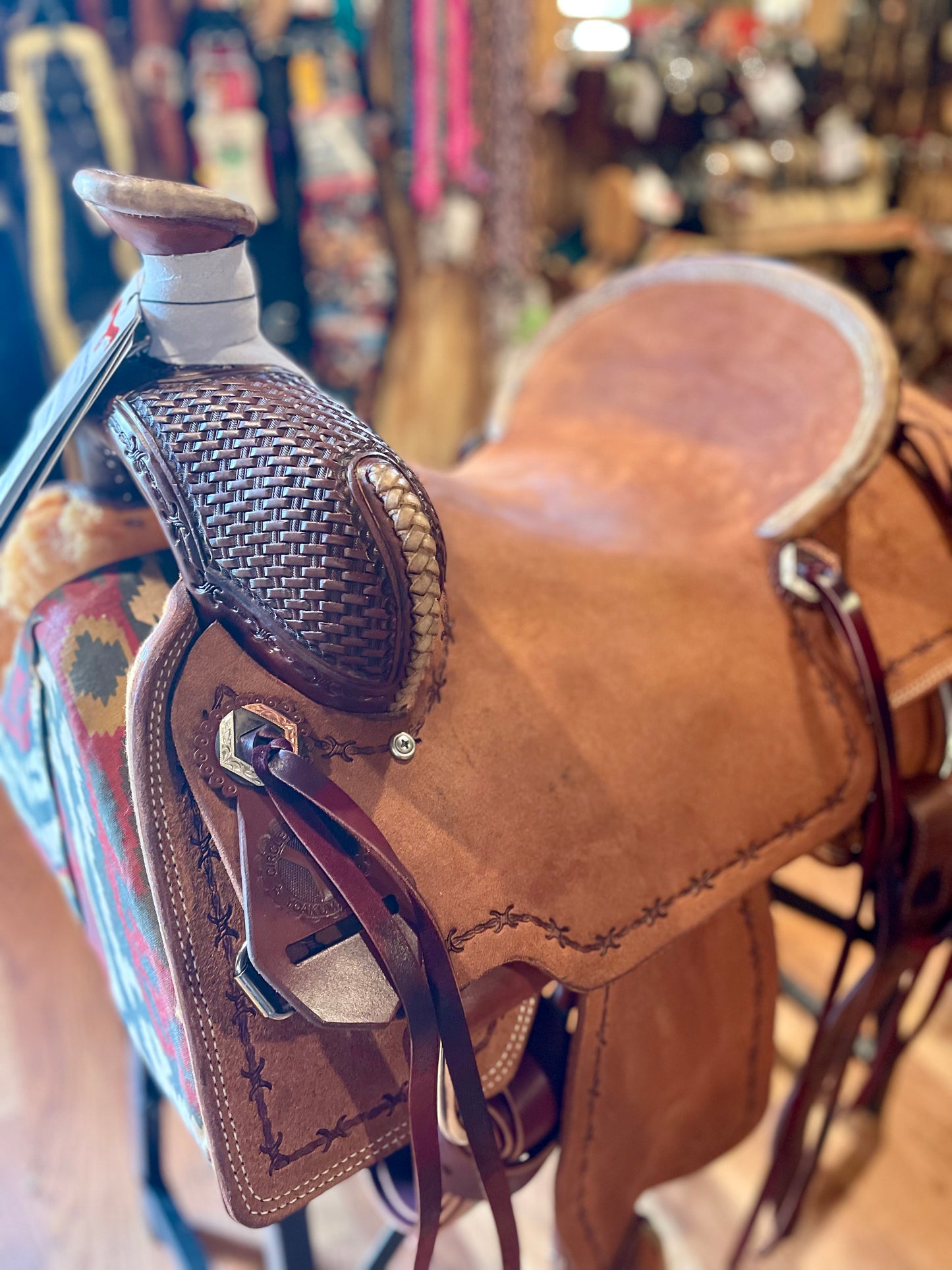 15" Circle Y Bandera Roper Saddle