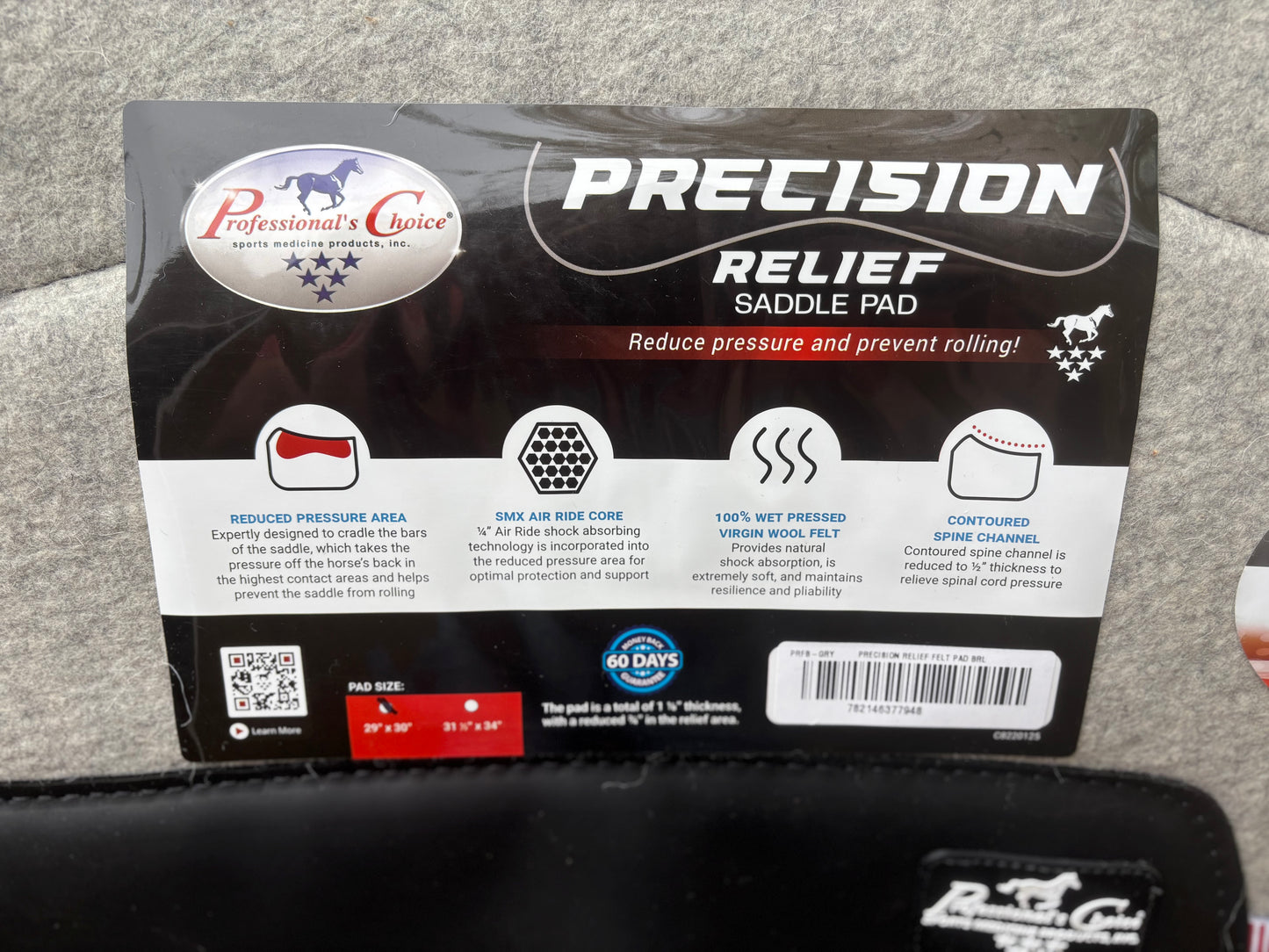 Precision Relief Felt Saddle Pad