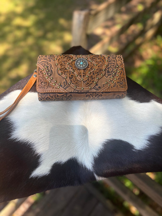 Western Wallet- Tan
