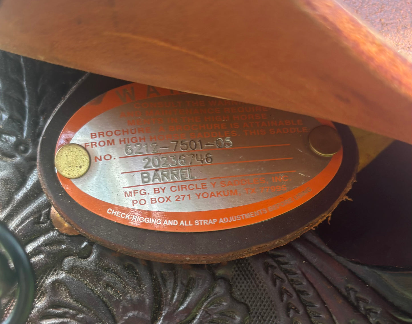 15" The Proven Liberty Barrel Saddle by Circle Y