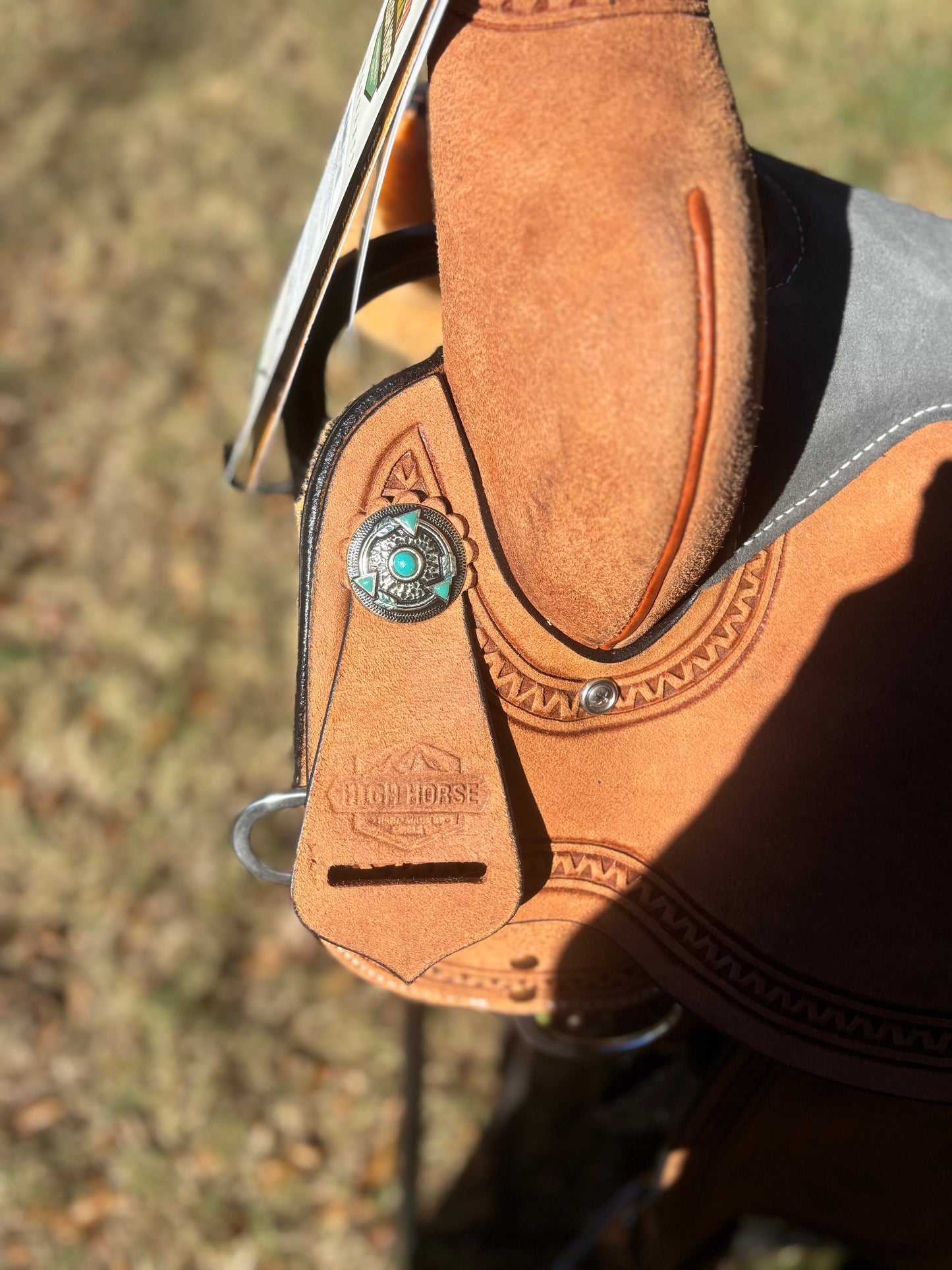 Circle Y High Horse Sahara Barrel Saddle- Roughout
