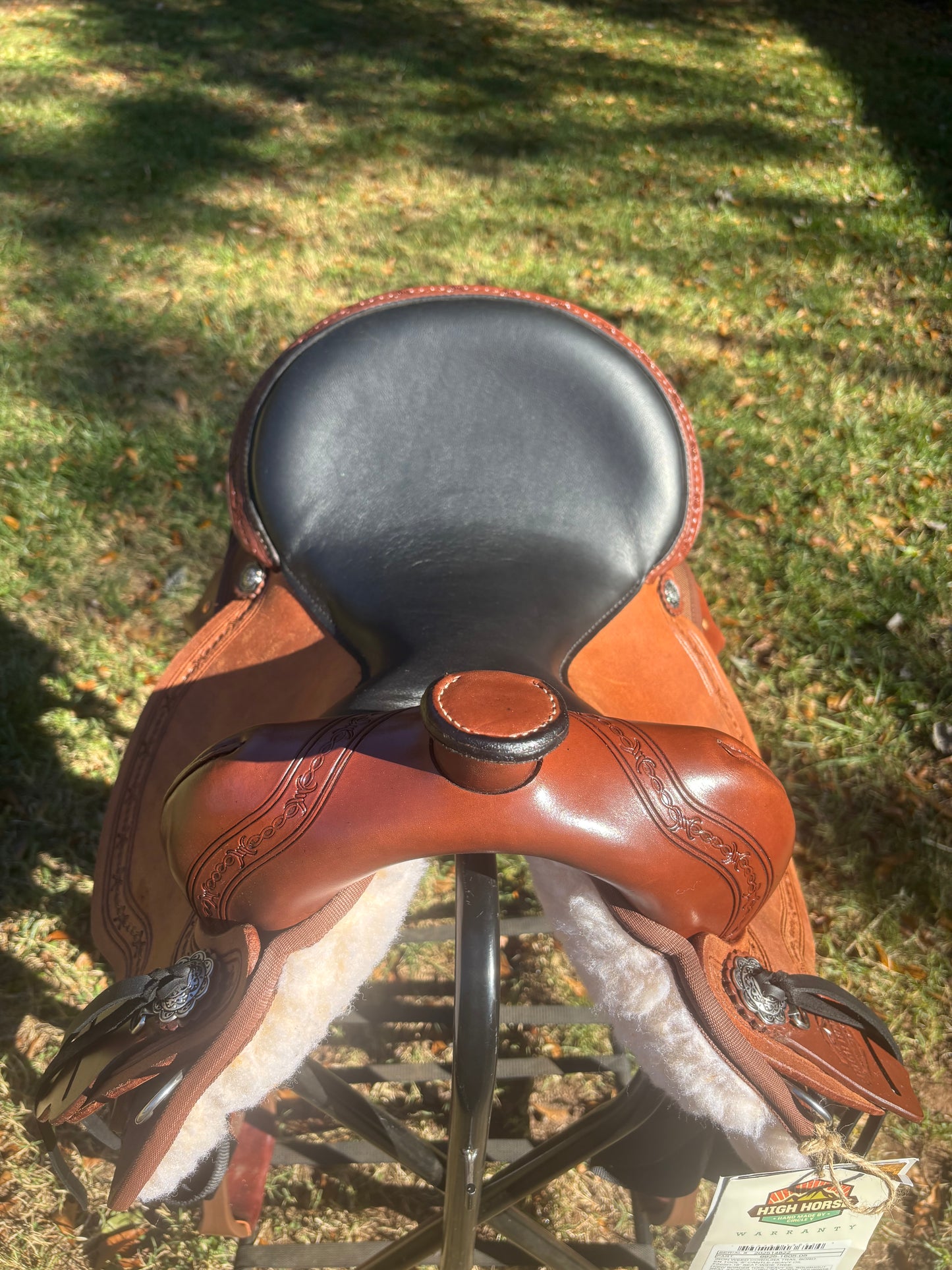 Circle Y High Horse Iron Weed Cordura Trail Saddle