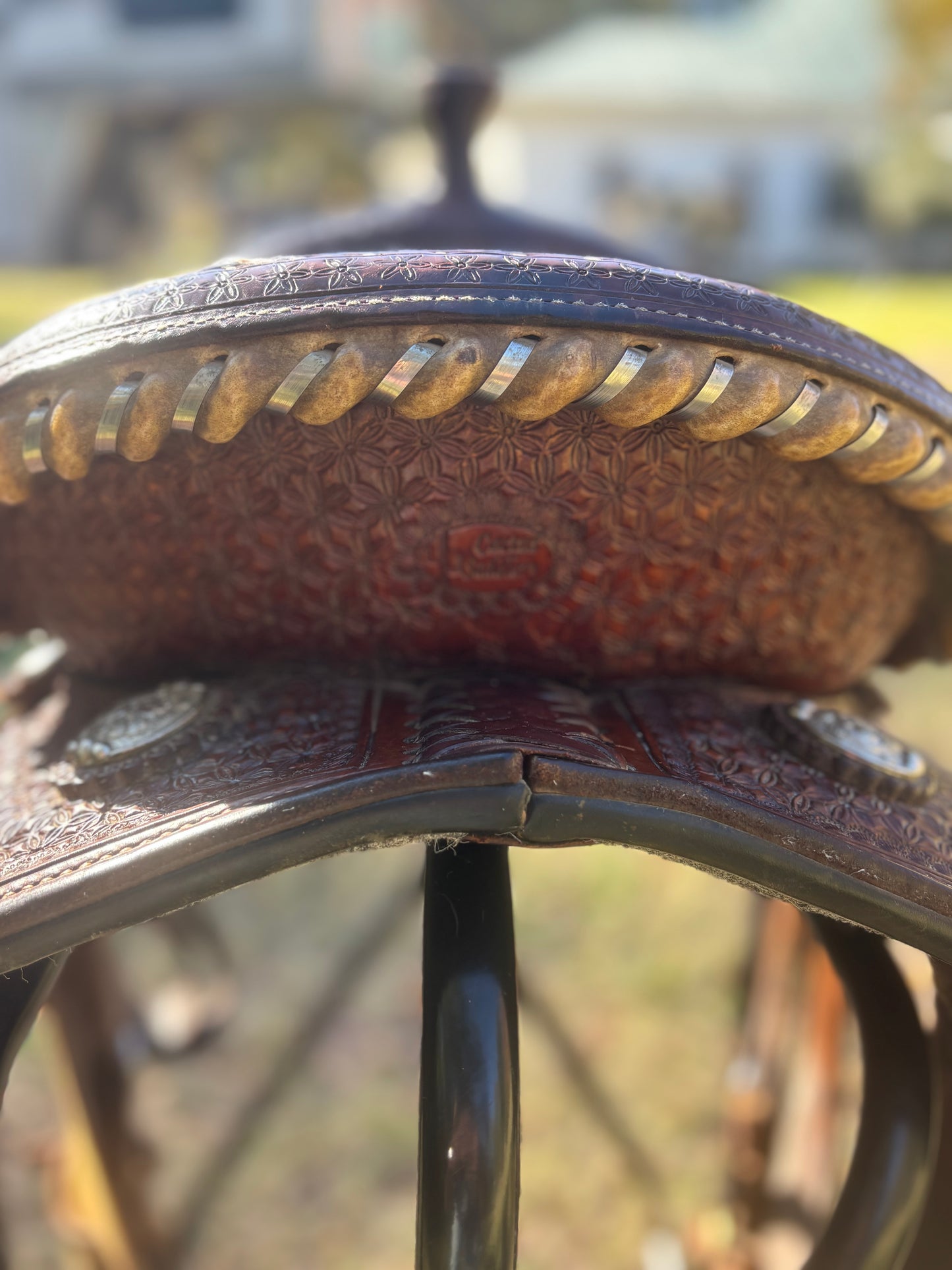 Used 15 in Marlene McRae Barrel Saddle by Cactus Saddlery