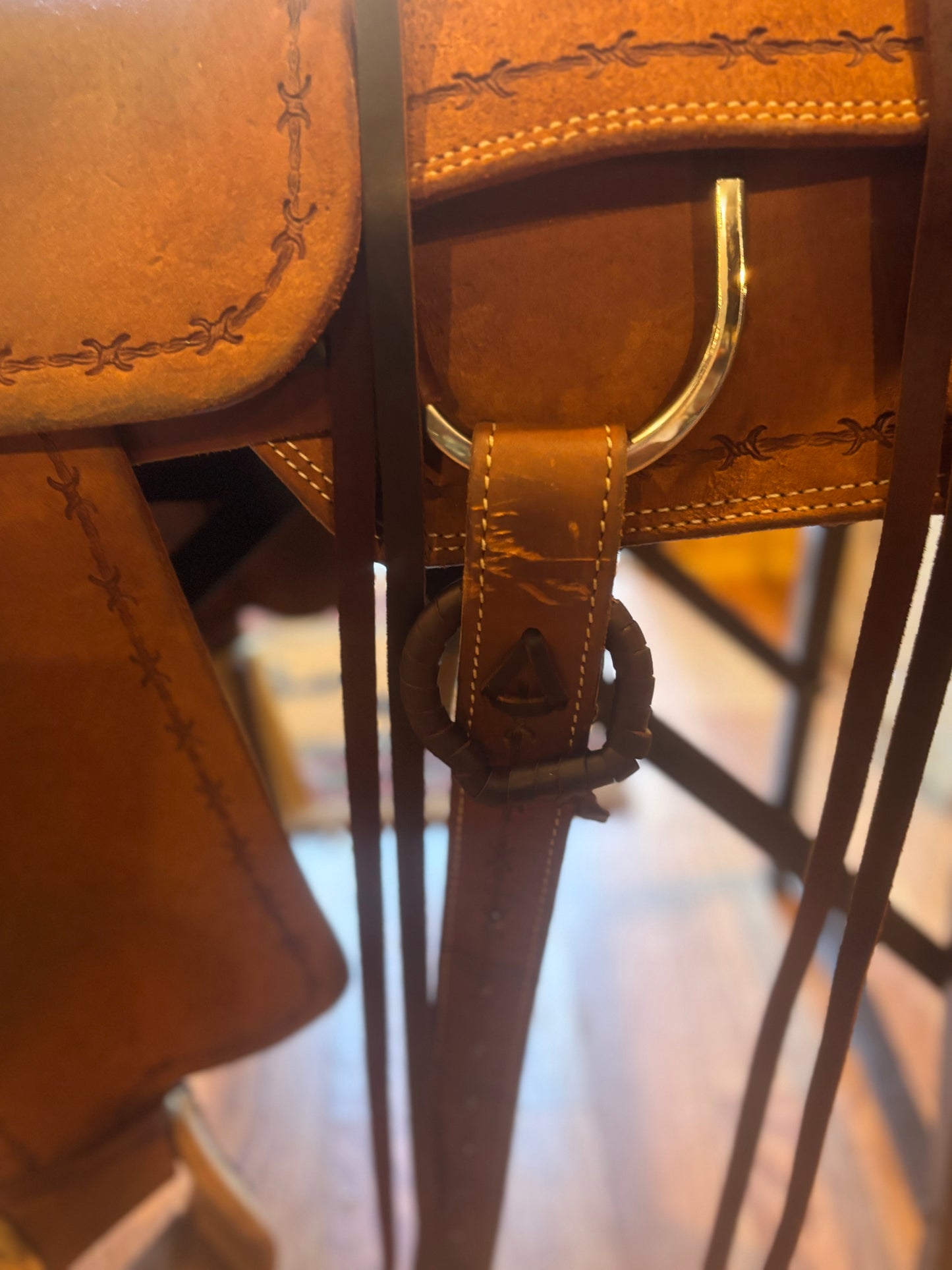 Used 15 In Circle Y Bandera  Ranch Roping Saddle