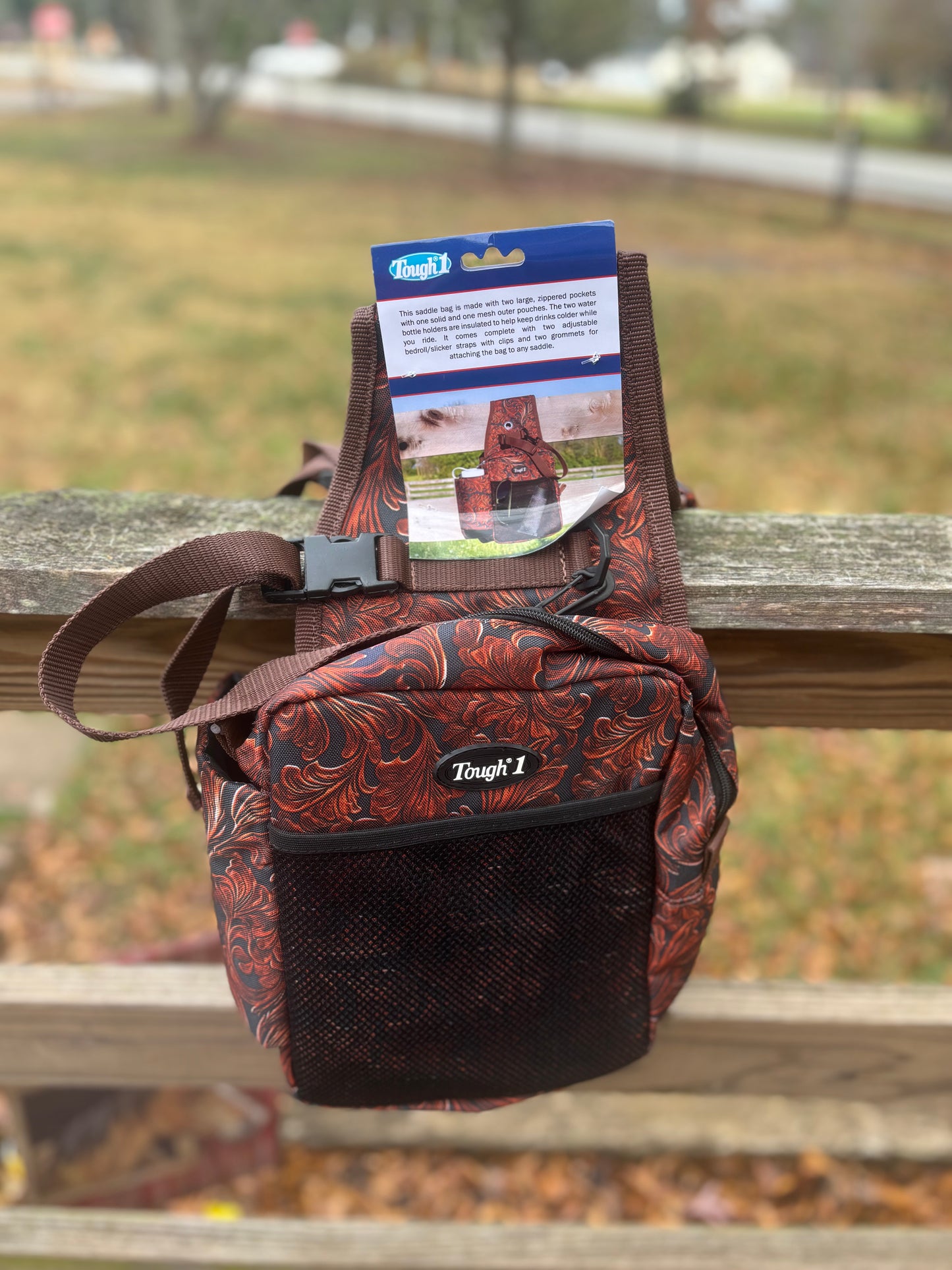 Tough One Nylon Saddle Bag with Bottle Holders