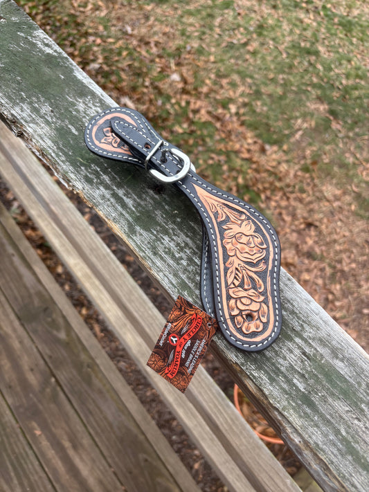 Circle Y Blooming Wild Spur Straps