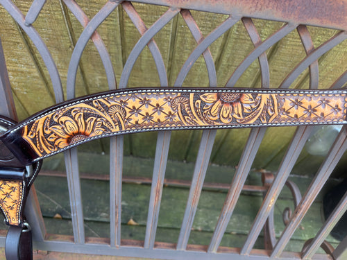 Circle Y Quilted Sunflower Breast Collar