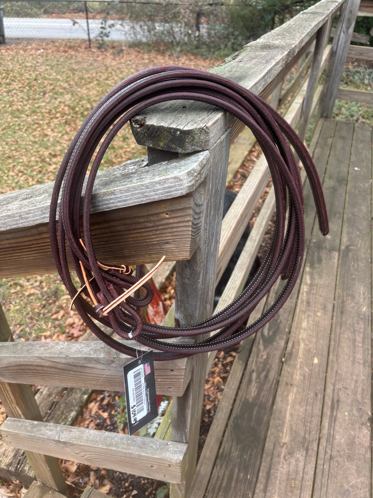 Al Dunning Split Reins- Oiled/ 2 Ply