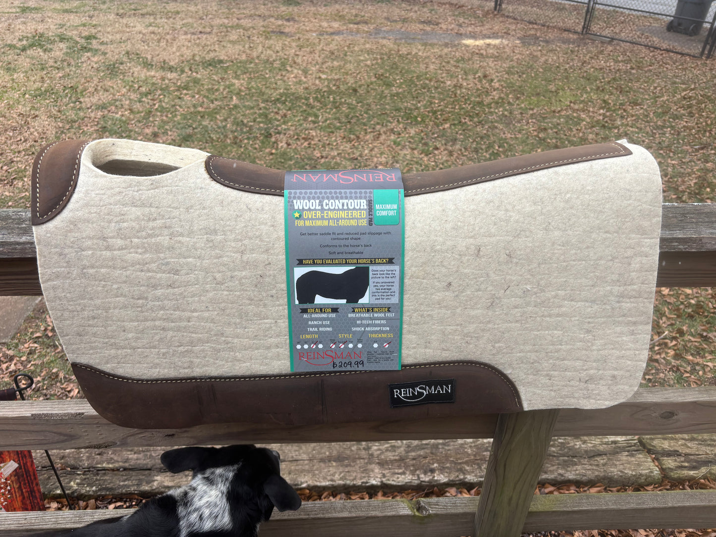 Reinsman Wool Contour Saddle Pad