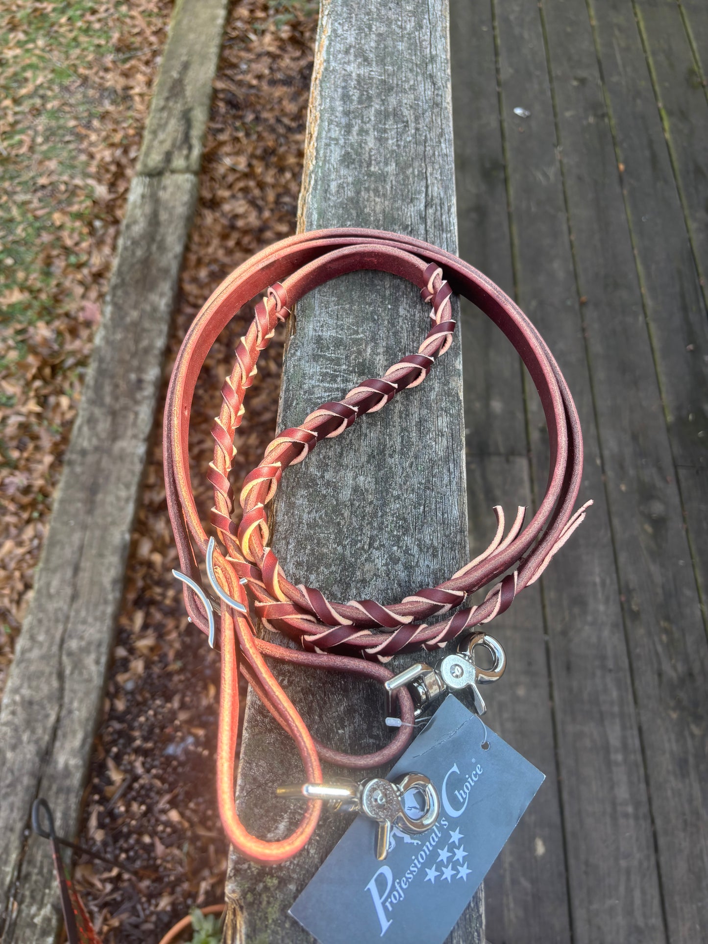 Barrel Rein Laced 3/4 " by Professionals Choice