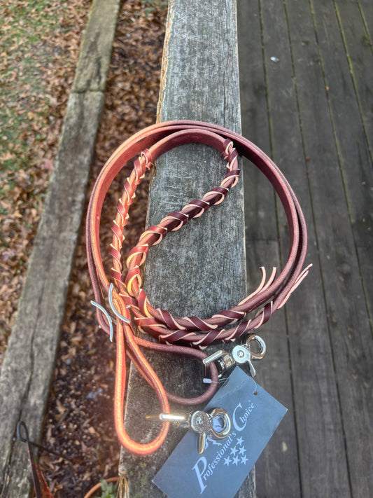 Barrel Rein Laced 3/4 " by Professionals Choice