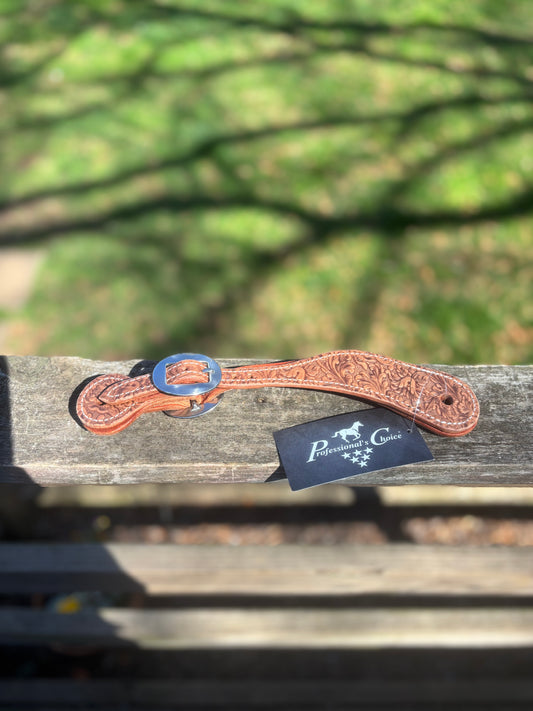 Professionals Choice Natural Floral Spur Straps - Men