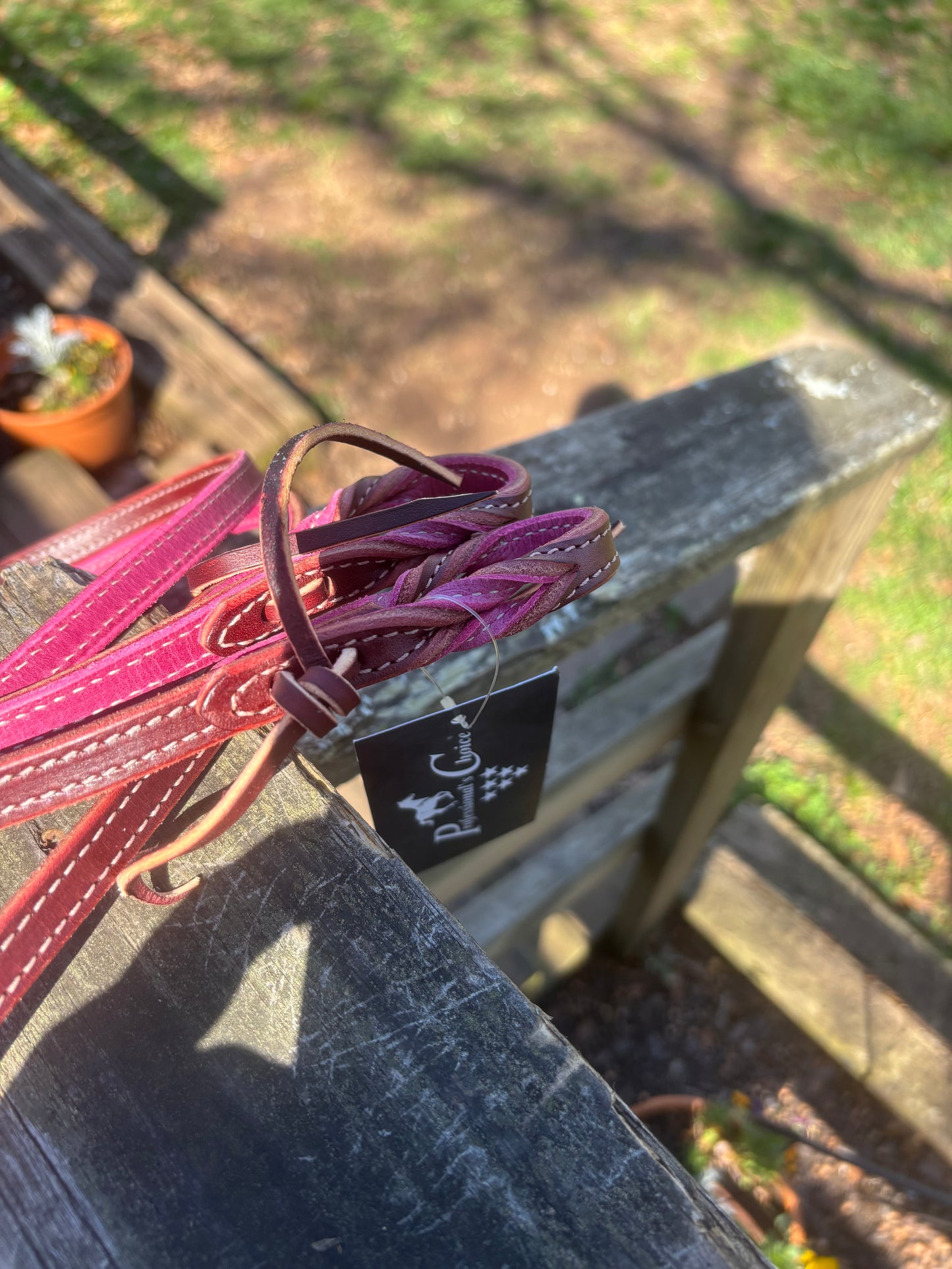 Pony Roping Rein Twist ORC/BUR