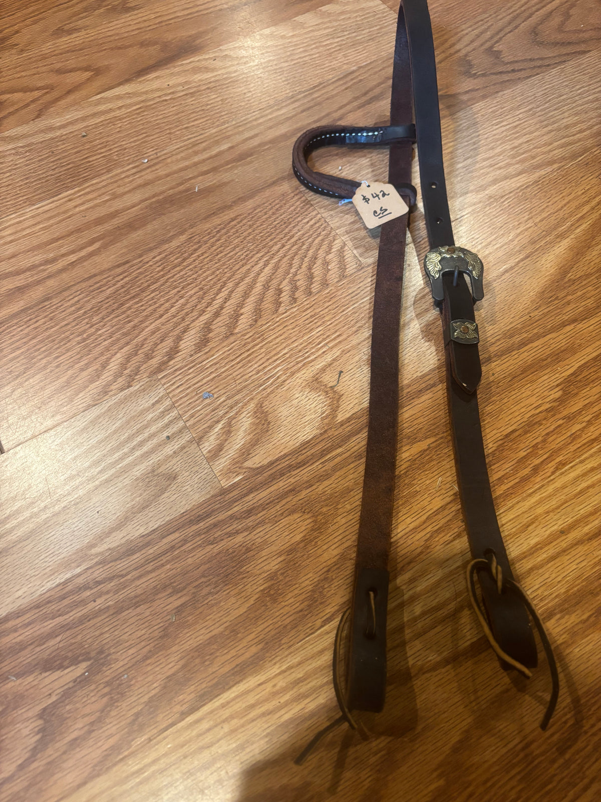 One Ear Dark Oil Headstall