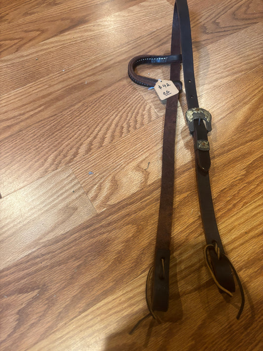 One Ear Dark Oil Headstall