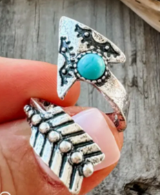 Western Arrow Cuff Ring