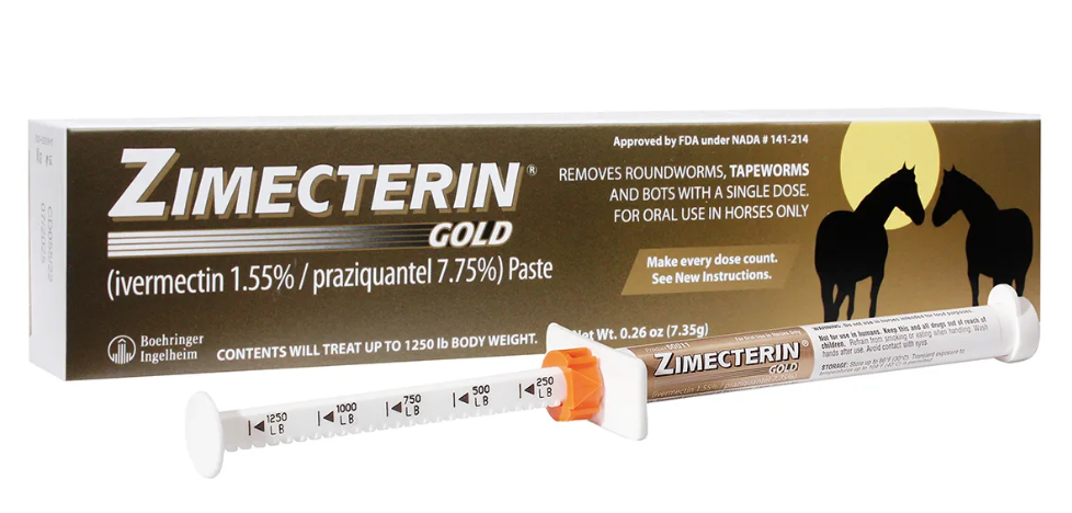 Zimecterin Gold Dewormer Paste – K and A Tack