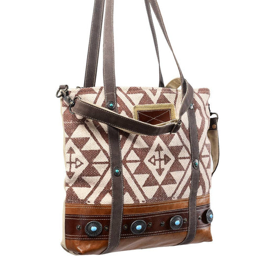 LC-KB369  Tote Upcycled Canvas Ladies Bag