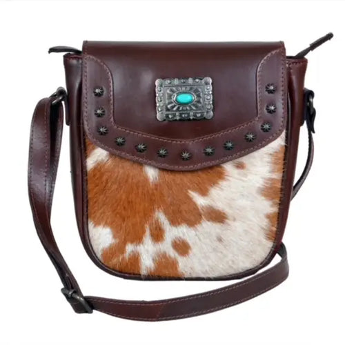 Cowhide Crossbody Handbag