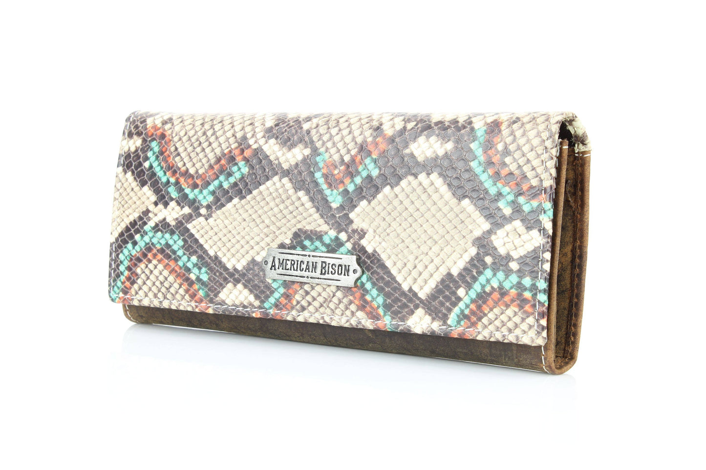 Women’s Wallet with Snake Skin Flap