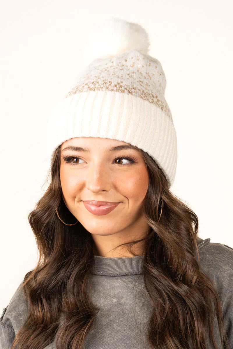 Be Clever Pom Pom Beanie