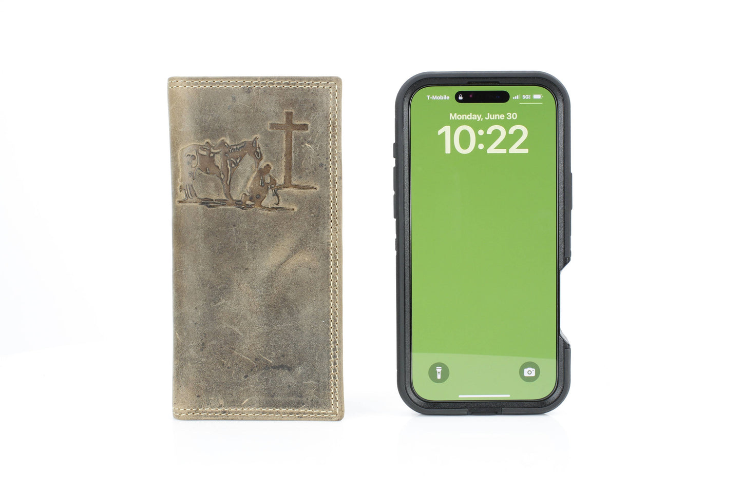 Men’s Rodeo Wallet with Cowboy Emboss