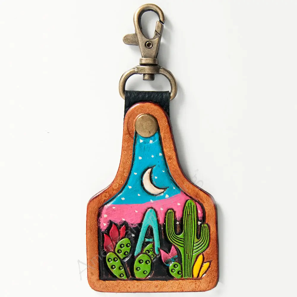 Revive Desert Scene Leather Keychain