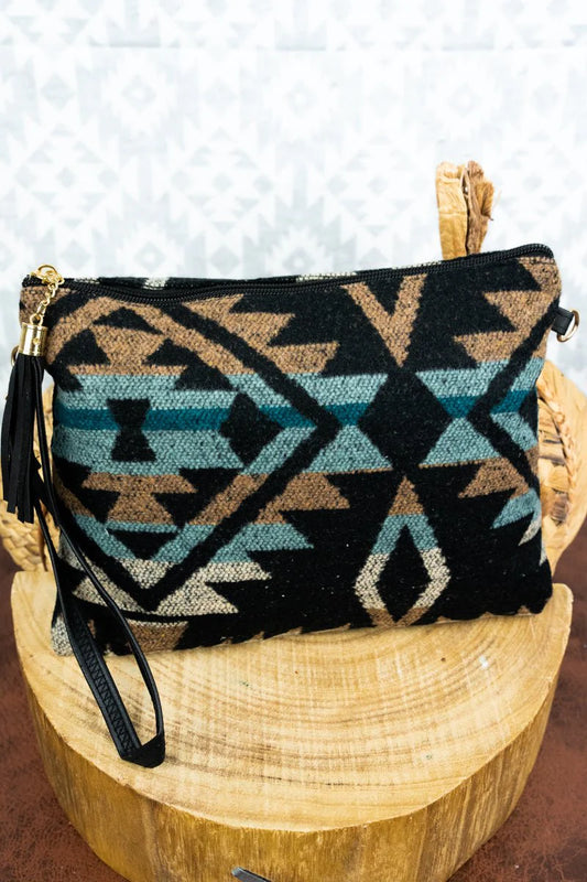 Lake Abilene Tassel Crossbody Clutch