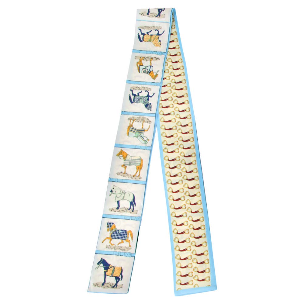HORSE FRAME SKINNY SCARF