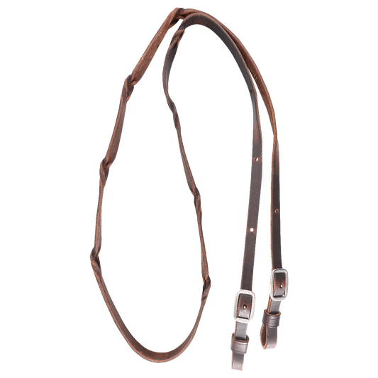 Martin Saddlery Latigo Braided 2-Strand Barrel Rein 5/8-inch Thick Buckle Ends