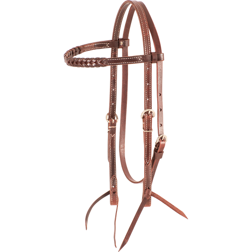 Martin Saddlery Browband Headstall with Blood Knots