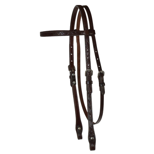 Circle Y Classic Floral Browband Headstall