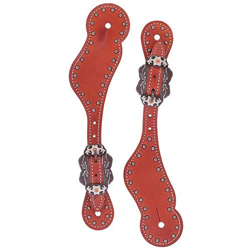 Ladies Spotted Canyon Rose Spur Straps