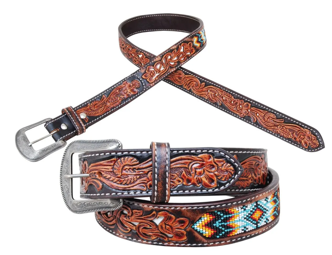 Circle Y Tribal Inlay Belt