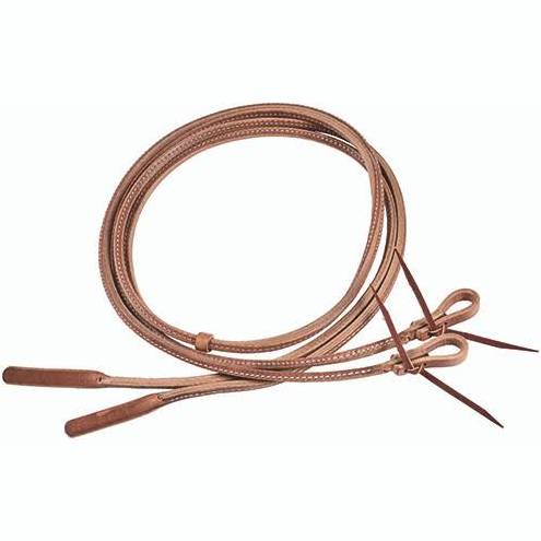 Berlin Leather Rolled Split Reins