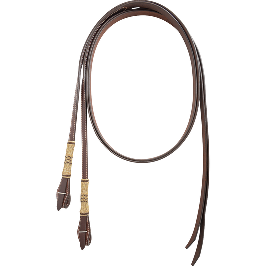 Cashel Braided Rawhide Split Reins w/ Tie Ends