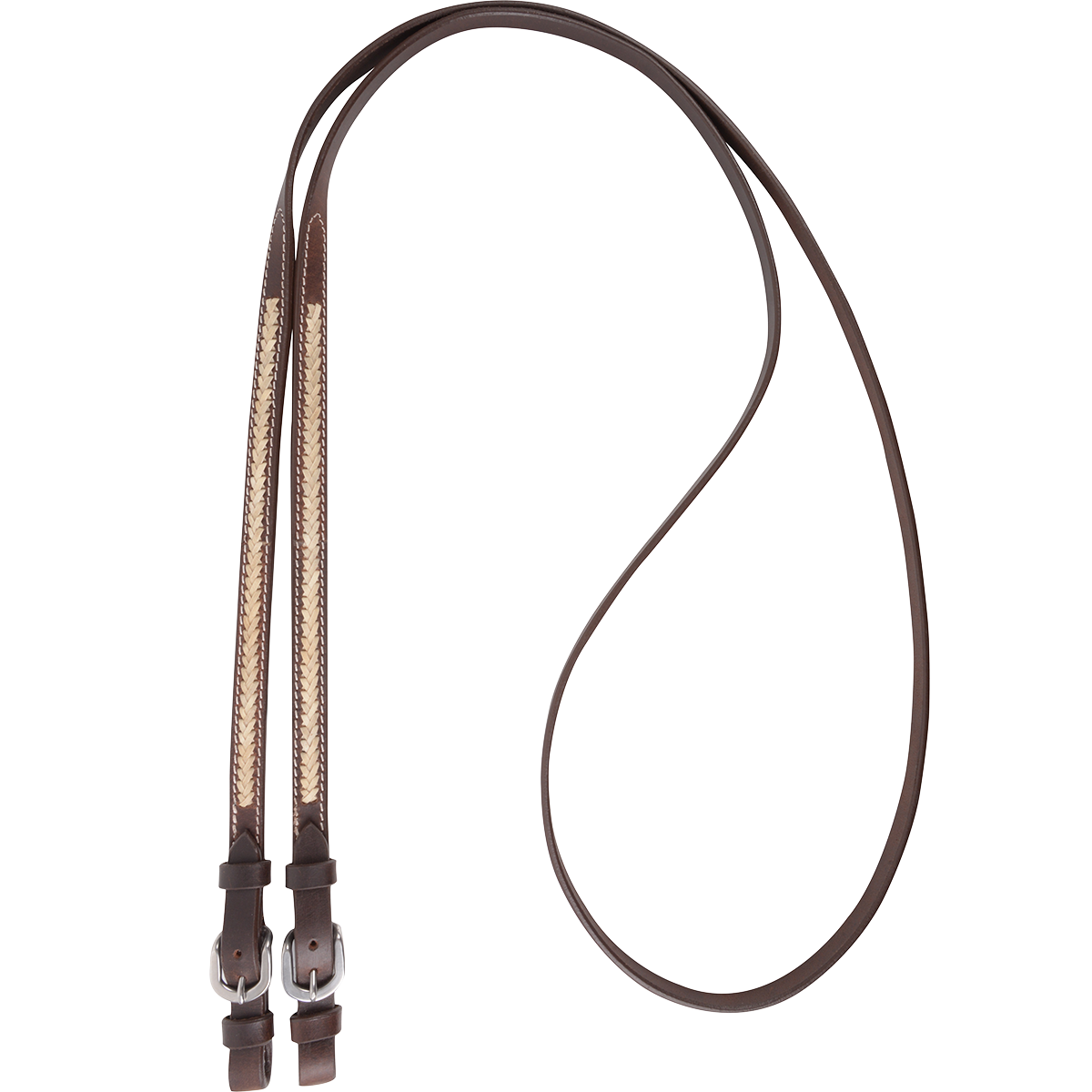 Cashel Rawhide Laced Roping Rein 5/8-inch Thick Buckle Ends