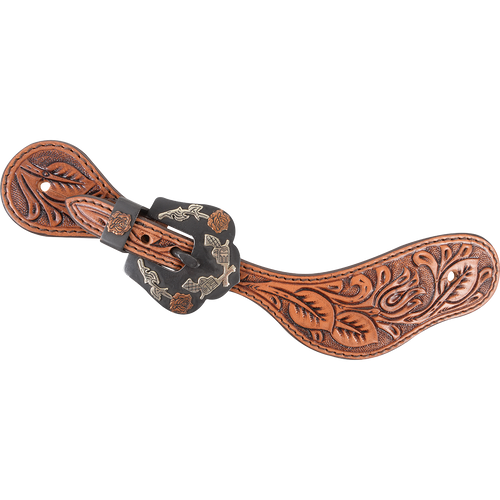 Cashel Ladies Cowboy Guns and Roses Spur Straps